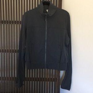 Lululemon charcoal gray zip front jacket